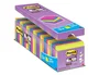Post-it Bloc de notas adhesivas super sticky 76x76 mm 90 hojas colores surtidos pack 21+3