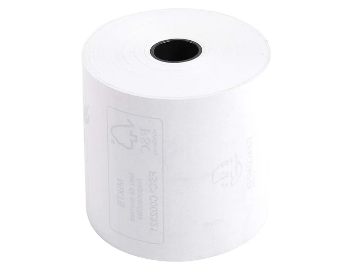 Exacompta Rollo de Papel Térmico para Sumadora 57 mm x 60 mm, 55 g/m², Sin Bisfenol A, Certificado FSC