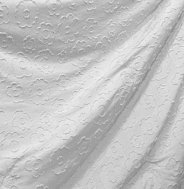 DKD Home Decor Cojín de Poliéster Blanco con Bordado
