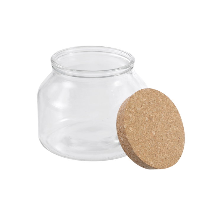 La Mediterranea Tarro de Vidrio con Tapón de Corcho 1600ml, Pack de 8 unidades La Mediterranea Tarro de Vidrio con Tapón de Corcho 1600ml, Pack de 8 unidades