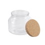 La Mediterranea Tarro de Vidrio con Tapón de Corcho 1600ml, Pack de 8 unidades
