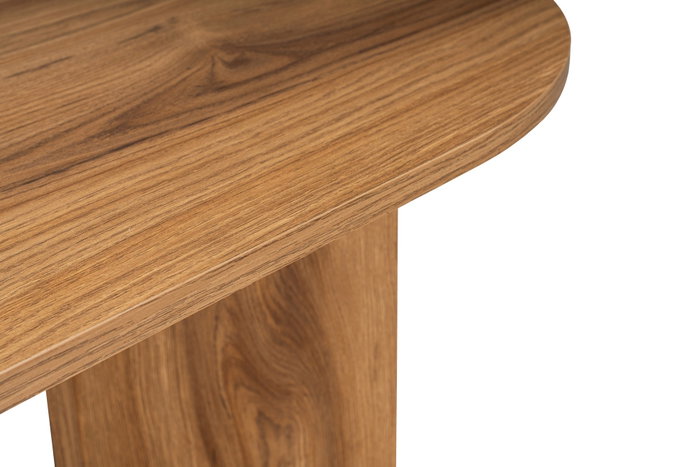 Nordure Mesa de Centro Oval 120cm Ancho x 60cm Alto x 40cm Fondo en MDF