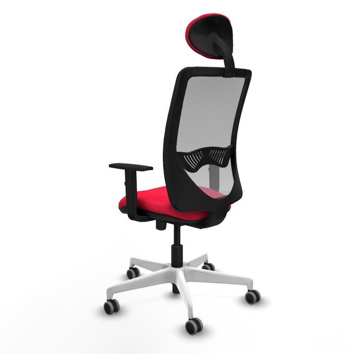 PIQUERAS Y CRESPO Silla de oficina Zulema con mecanismo Sincro/Traslack, Rojo/Gris PIQUERAS Y CRESPO Silla de oficina Zulema con mecanismo Sincro/Traslack, Rojo/Gris