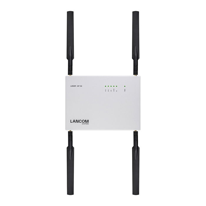 LANCOM IAP-5G (EU) Access Point Blanco 5G Metal IP50 4 Antenas Externas 2 dBi 2 Puertos Ethernet 10/100/1000 Mbit/s Soporte VLAN LANCOM IAP-5G (EU) Access Point Blanco 5G Metal IP50 4 Antenas Externas 2 dBi 2 Puertos Ethernet 10/100/1000 Mbit/s Soporte VLAN