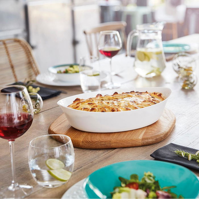 Fuente Horno Oval Opal Smart Cuisine Luminarc 38x22 cm