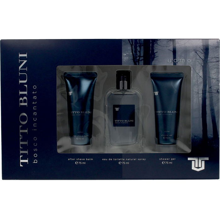 Titto Bluni BOSCO INCANTATO LOTE 3 pz Eau de Toilette Colonia para Hombre Set Regalo 75ml