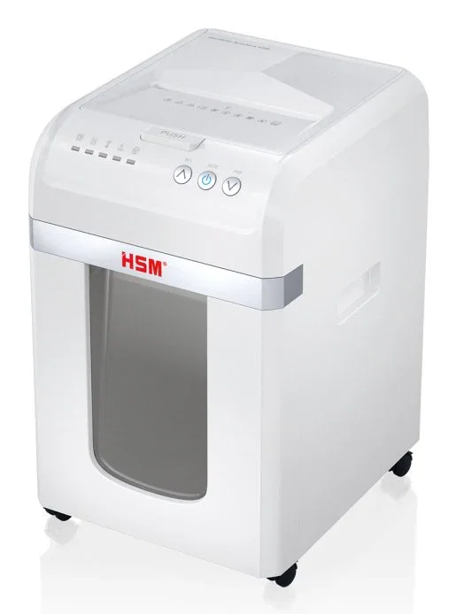 HSM shredstar Autofeed X300 Destructora de Documentos con Alimentación Automática, Nivel Seguridad P-4 (4x12mm), Corte en Partículas, 300 Hojas, 23 cm, Plata y Blanco, 220-240V