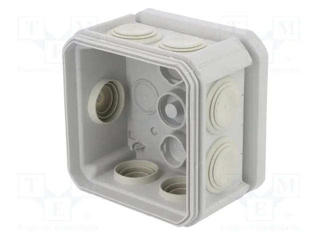 OBO BETTERMANN Caja de conexiones con diafragmas de membranas gris claro OBO BETTERMANN Caja de conexiones con diafragmas de membranas gris claro