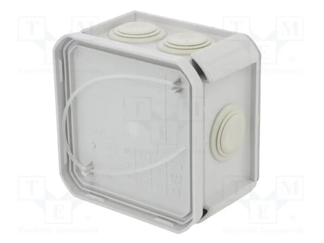 OBO BETTERMANN Caja de conexiones con diafragmas de membranas gris claro OBO BETTERMANN Caja de conexiones con diafragmas de membranas gris claro