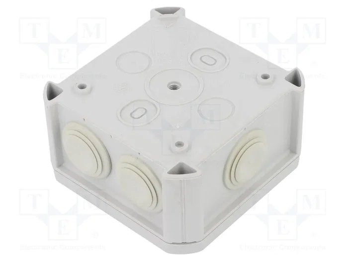 OBO BETTERMANN Caja de conexiones con diafragmas de membranas gris claro OBO BETTERMANN Caja de conexiones con diafragmas de membranas gris claro