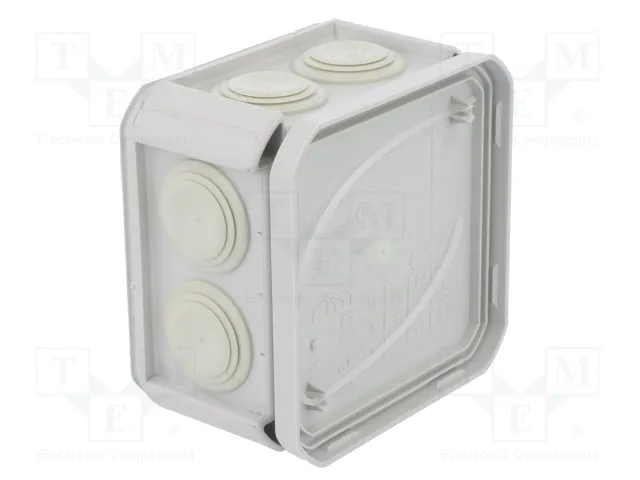 OBO BETTERMANN Caja de conexiones con diafragmas de membranas gris claro OBO BETTERMANN Caja de conexiones con diafragmas de membranas gris claro