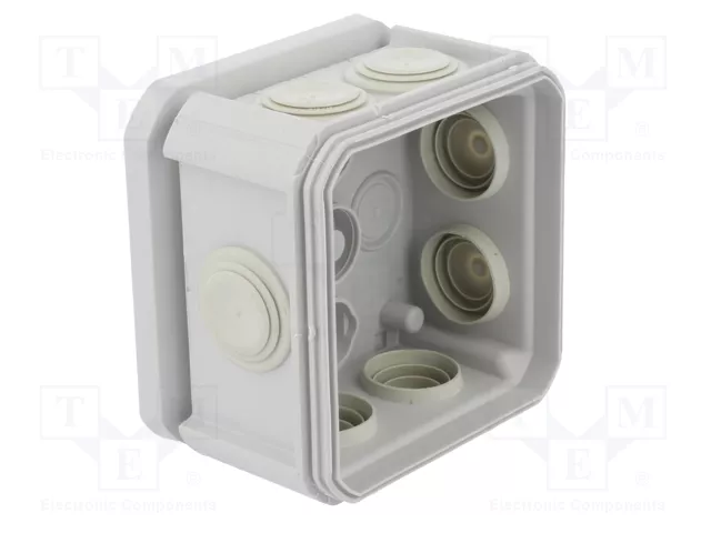 OBO BETTERMANN Caja de conexiones con diafragmas de membranas gris claro OBO BETTERMANN Caja de conexiones con diafragmas de membranas gris claro