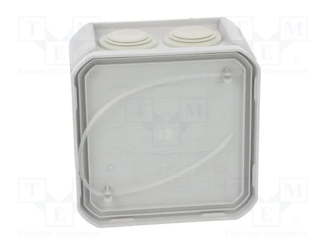 OBO BETTERMANN Caja de conexiones con diafragmas de membranas gris claro OBO BETTERMANN Caja de conexiones con diafragmas de membranas gris claro