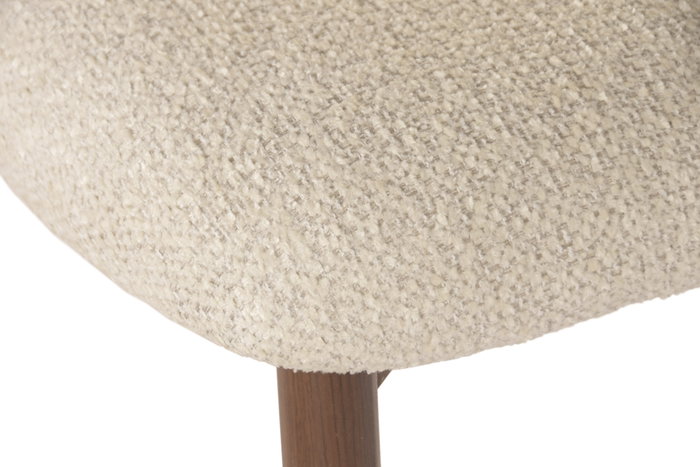 DKD Home Decor Taburete de Metal y Poliéster Marrón y Beige
