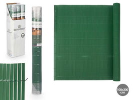 Ibergarden Rollo Cañizo Valla Verde PVC 6x10x10 cm (Set de 6)