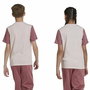 Camiseta de Manga Corta Infantil Adidas Essentials Big Logo Colorblock