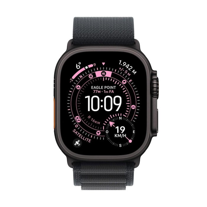 Apple Watch Ultra 3 GPS + Cellular 49mm Caja Titanio Negro con Correa Loop Alpine Negra S