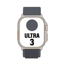 Apple Watch Ultra 3 GPS + Cellular 49 mm - Caja de Titanio Negro con Correa Loop Alpine Negra S - MF0Q4QL/A