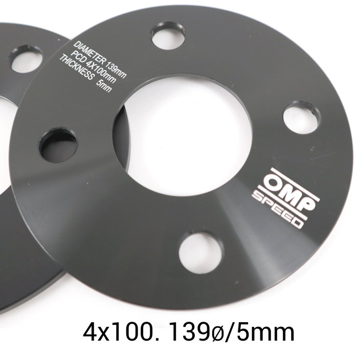 Omp Separadores Juego 5mm PCD 4x100 CB.H 56.6 OMPS08090501 Tornillo M12x1.5 Conico