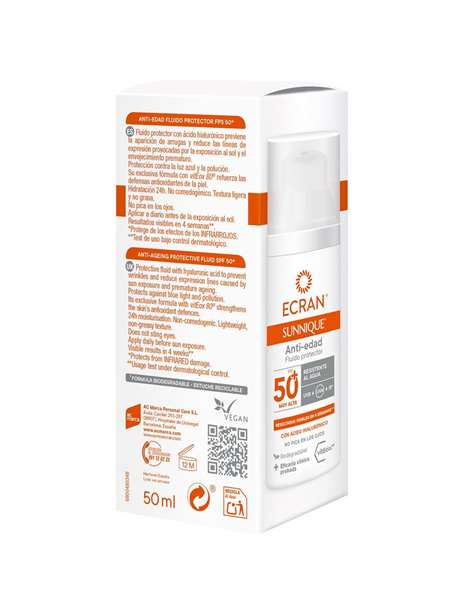 Ecran Sunnique Anti-edad Facial SPF50+ 50 ml
