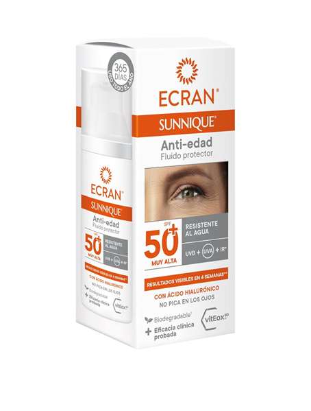 Ecran Sunnique Anti-edad Facial SPF50+ 50 ml