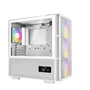 DeepCool CH560 DIGITAL WH - Torre ATX Blanco con Iluminación RGB, Ventiladores Incluidos, Panel de Cristal Templado y Gestión de Cables