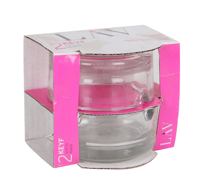 Lav Set 2 Ceniceros Redondo 7.5 cm Colección Ceniceros Lav (24 Cajas)