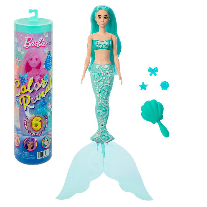 Barbie Muñeca Color Reveal Sirenas Surtidas JMW61 Mattel