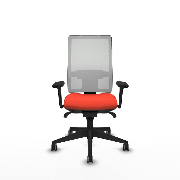 PIQUERAS Y CRESPO Silla de oficina Horna con mecanismo Sincro, Naranja oscuro y Blanco PIQUERAS Y CRESPO Silla de oficina Horna con mecanismo Sincro, Naranja oscuro y Blanco