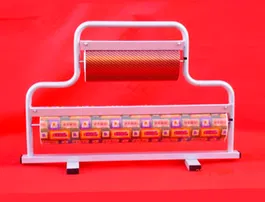 Blanca Portarrollo Metal Mostrador Corta Papel para Bobinas de 62-31 cm Acero Cromado