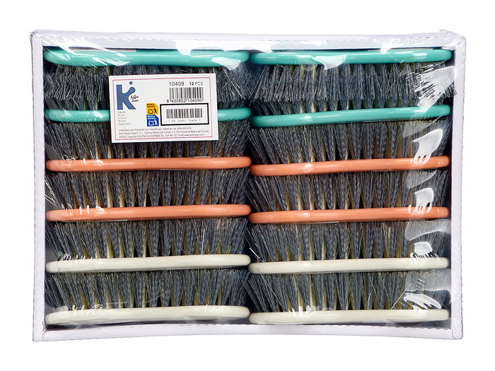 Arte Regal Cepillo Púa Gris Surtido de 3 Colores (Pack de 36 unidades)