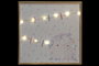 DKD Home Decor Memo Fotos LED Paulownia 40x40x3 Conejos