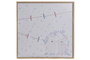 DKD Home Decor Memo Fotos LED Paulownia 40x40x3 Conejos