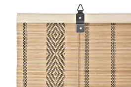 DKD Home Decor Estor Balines Marron Oscuro Poliéster Bambú 175 x 60 x 3 cm