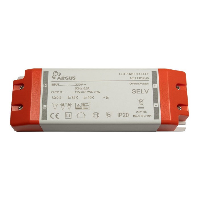 Inter-Tech LED12-75 LED Trafo 75W 12V 6250mA IP20 Inter-Tech LED12-75 LED Trafo 75W 12V 6250mA IP20
