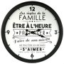 Home Deco Factory Reloj de Pared Decorativo Bistrot, Diámetro 50 cm, Cuarzo, Para Sala o Cocina
