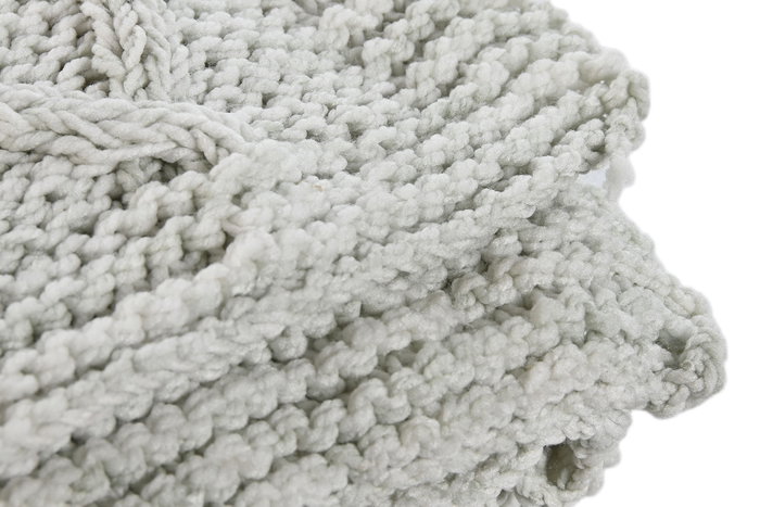 DKD Home Decor Plaid Alpino Verde Menta Poliester 125 x 1 x 150 cm (2 Unidades)