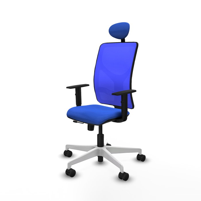PIQUERAS Y CRESPO Silla de oficina Motilla Azul con mecanismo Sincro/Traslack PIQUERAS Y CRESPO Silla de oficina Motilla Azul con mecanismo Sincro/Traslack