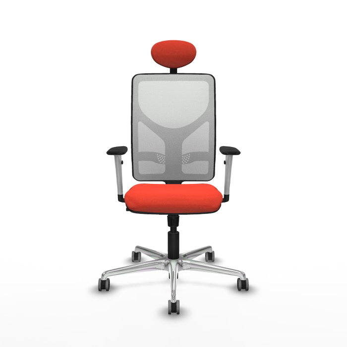 PIQUERAS Y CRESPO Silla de oficina Motilla con mecanismo Sincro, Tela Naranja oscuro y Malla Blanco PIQUERAS Y CRESPO Silla de oficina Motilla con mecanismo Sincro, Tela Naranja oscuro y Malla Blanco