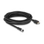 DeLOCK Cable de Sensor/Actuador M12 A-codificado 17 Pin a HDMI 5 m Negro