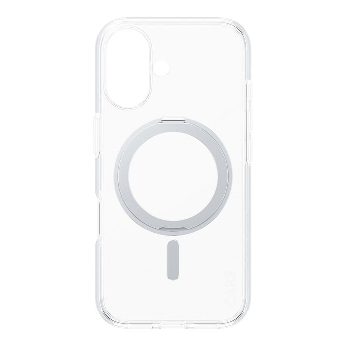 PanzerGlass Funda CARE Silver Kickstand MagSAFE para iPhone 16 Transparente