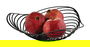 Alessi ACO03 B Trinity Cesto Frutero de Acero y Resina Negro 33cm
