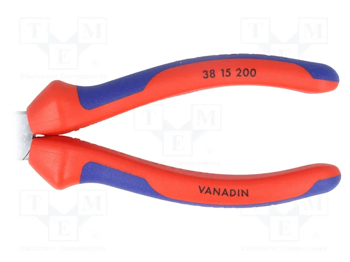 KNIPEX Alicates de punta semiredonda y curva de 200 mm