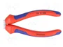 KNIPEX Alicates de punta semiredonda y curva de 200 mm