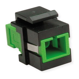 ROLINE 21.17.0056 Keystone LWL-Adapter SC/SC Simplex Multimodo OM5 Negro Verde