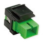 ROLINE 21.17.0056 Keystone LWL-Adapter SC/SC Simplex Multimodo OM5 Negro Verde