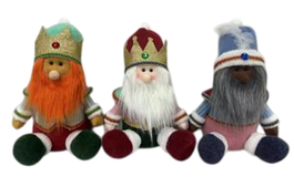 DKD Home Decor Surtido de 3 Figuras de Poliéster Multicolor