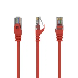 Gembird PP6U-1M Cable de Red Cat6 U/UTP Rojo 1m