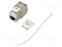 GOOBAY Módulo RJ45 Keystone Cat 6a Plata