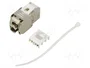 GOOBAY Módulo RJ45 Keystone Cat 6a Plata